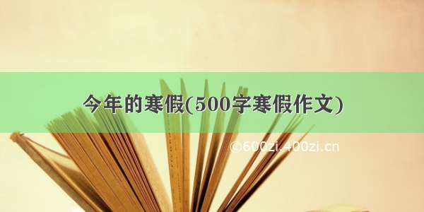 今年的寒假(500字寒假作文)