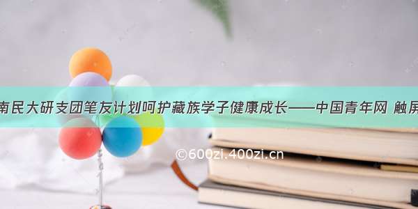 中南民大研支团笔友计划呵护藏族学子健康成长——中国青年网 触屏版