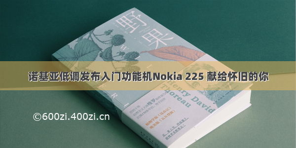 诺基亚低调发布入门功能机Nokia 225 献给怀旧的你