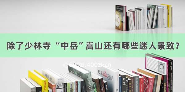 除了少林寺 “中岳”嵩山还有哪些迷人景致？