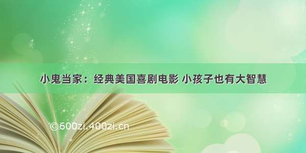 小鬼当家：经典美国喜剧电影 小孩子也有大智慧