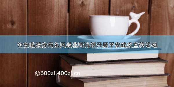 公安临渭分局东风派出所持续开展平安建设宣传活动