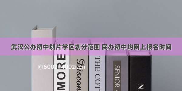 武汉公办初中划片学区划分范围 民办初中均网上报名时间