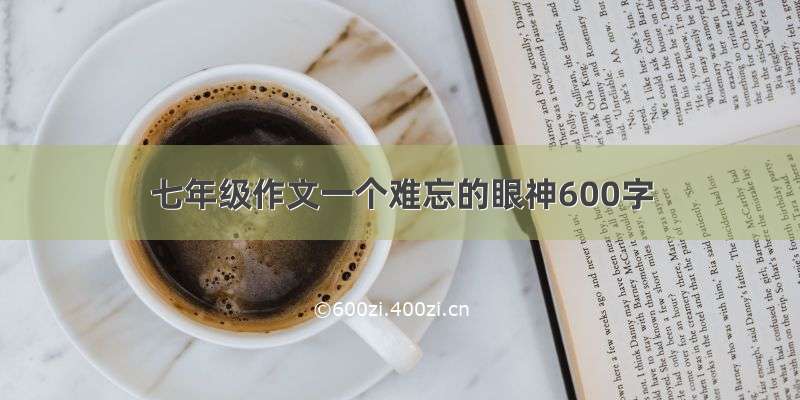 七年级作文一个难忘的眼神600字