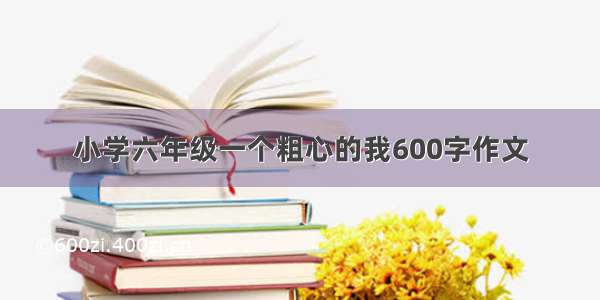 小学六年级一个粗心的我600字作文