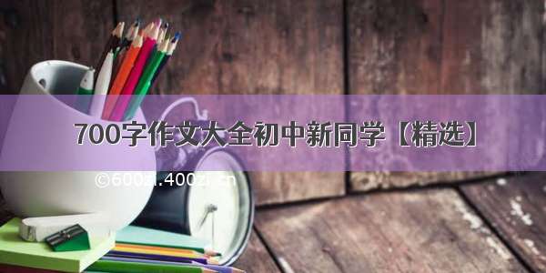 700字作文大全初中新同学【精选】