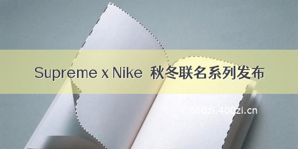 Supreme x Nike  秋冬联名系列发布