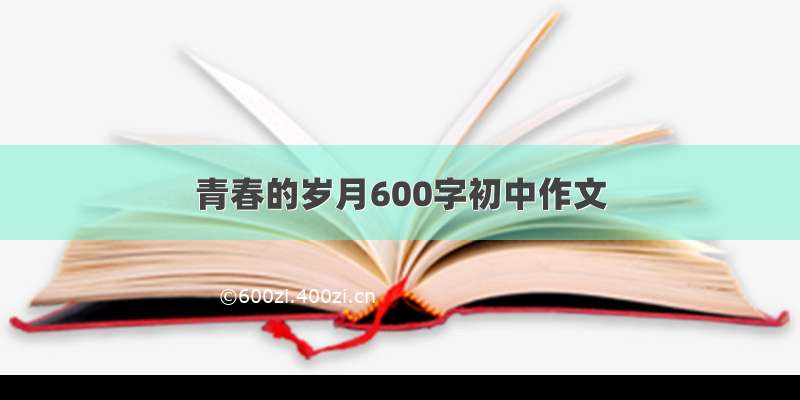 青春的岁月600字初中作文