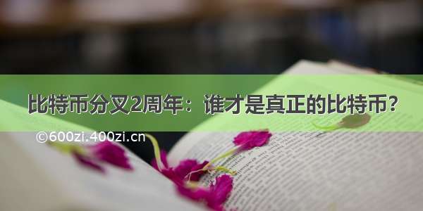 比特币分叉2周年：谁才是真正的比特币？