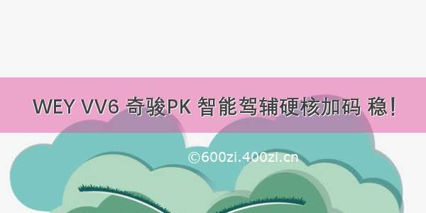 WEY VV6 奇骏PK 智能驾辅硬核加码 稳！