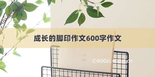 成长的脚印作文600字作文