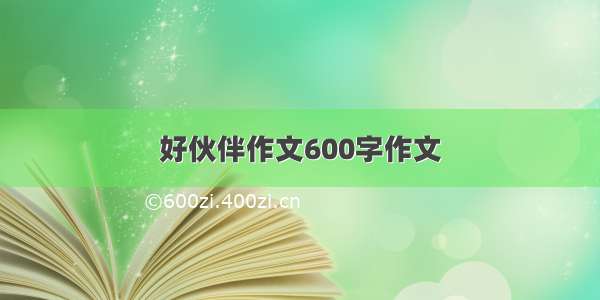 好伙伴作文600字作文