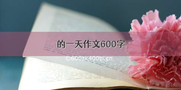 的一天作文600字