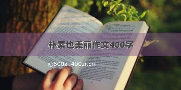 朴素也美丽作文400字