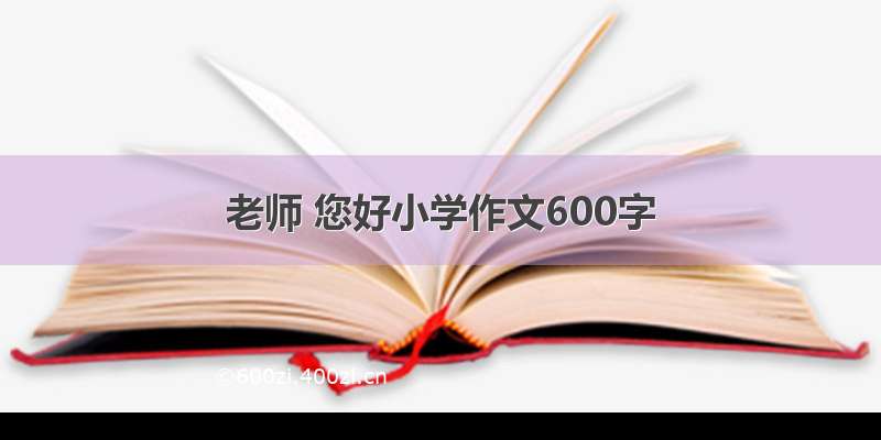 老师 您好小学作文600字