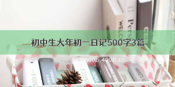 初中生大年初一日记500字3篇