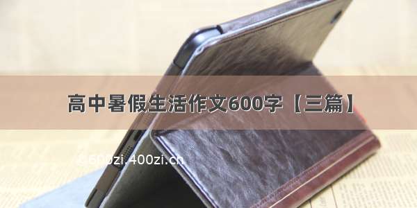 高中暑假生活作文600字【三篇】