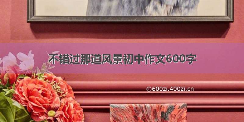 不错过那道风景初中作文600字