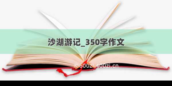 沙湖游记_350字作文