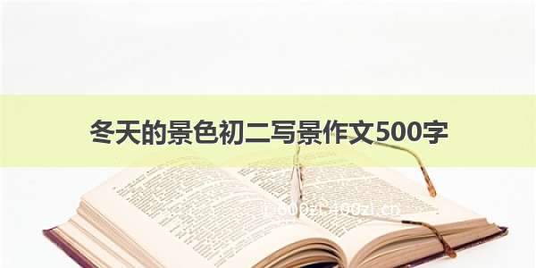 冬天的景色初二写景作文500字