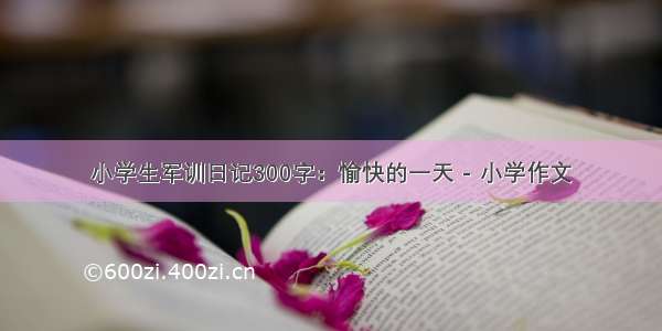 小学生军训日记300字：愉快的一天 - 小学作文