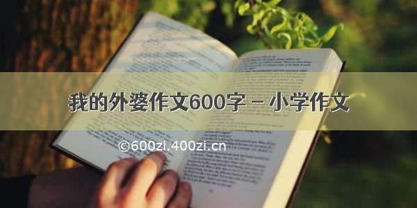 我的外婆作文600字 - 小学作文