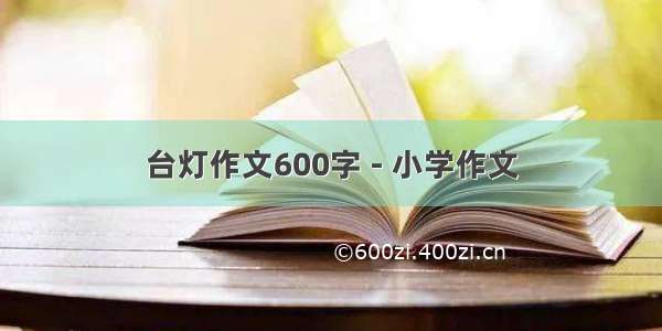 台灯作文600字 - 小学作文