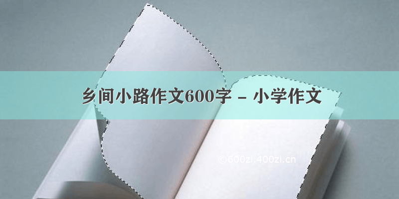 乡间小路作文600字 - 小学作文