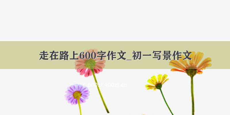 走在路上600字作文_初一写景作文