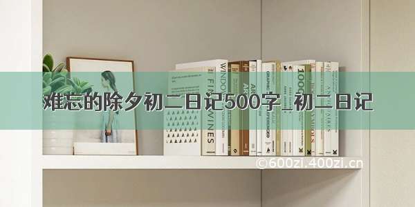 难忘的除夕初二日记500字_初二日记