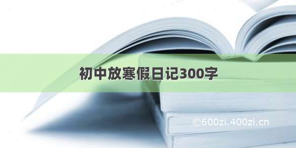 初中放寒假日记300字