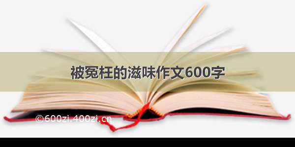 被冤枉的滋味作文600字