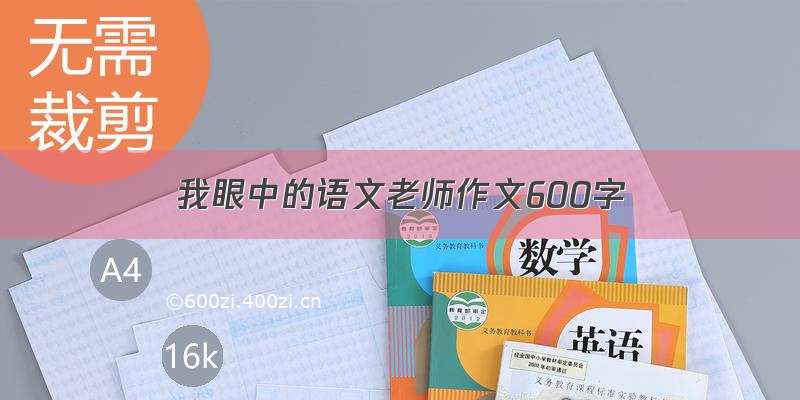 我眼中的语文老师作文600字