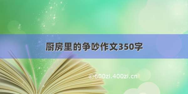 厨房里的争吵作文350字