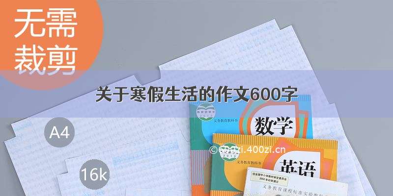 关于寒假生活的作文600字