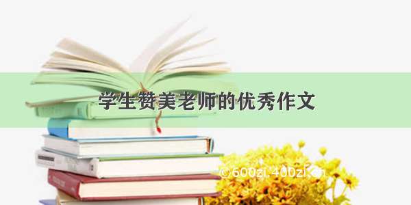 学生赞美老师的优秀作文