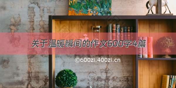 关于温暖瞬间的作文600字4篇