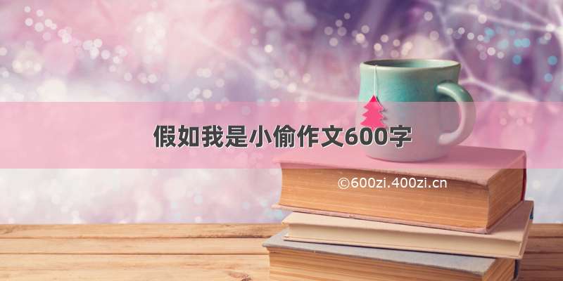 假如我是小偷作文600字