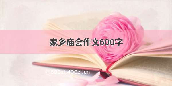 家乡庙会作文600字