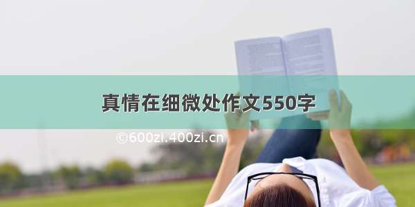 真情在细微处作文550字