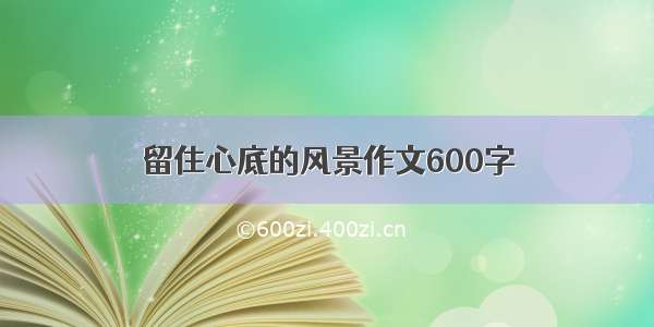 留住心底的风景作文600字