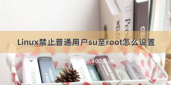 Linux禁止普通用户su至root怎么设置