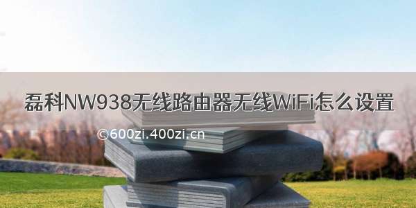 磊科NW938无线路由器无线WiFi怎么设置