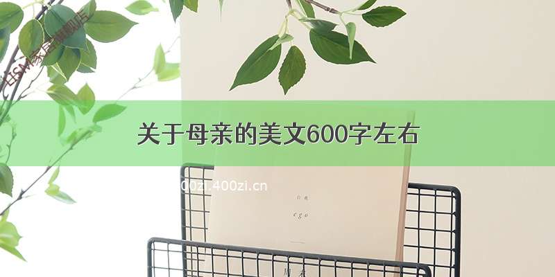 关于母亲的美文600字左右