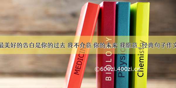 最美好的告白是你的过去 我不介意 你的未来 我愿意_经典句子作文