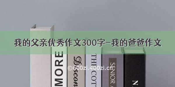 我的父亲优秀作文300字-我的爸爸作文