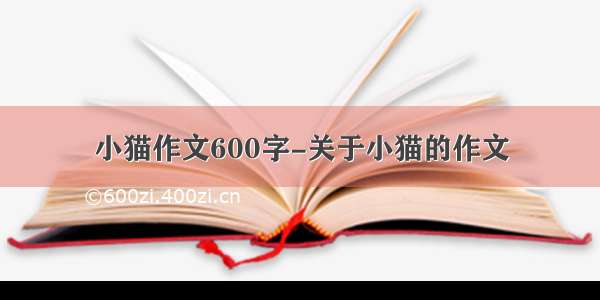 小猫作文600字-关于小猫的作文