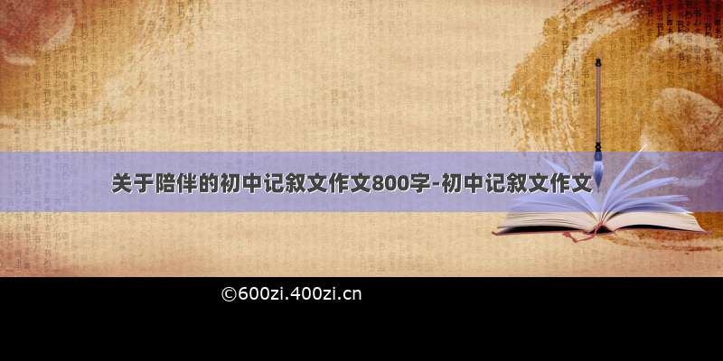 关于陪伴的初中记叙文作文800字-初中记叙文作文