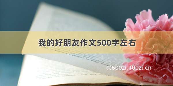 我的好朋友作文500字左右