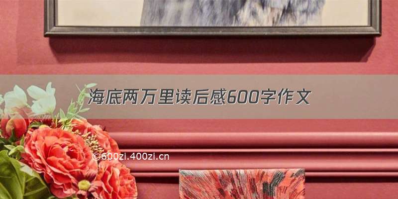 海底两万里读后感600字作文